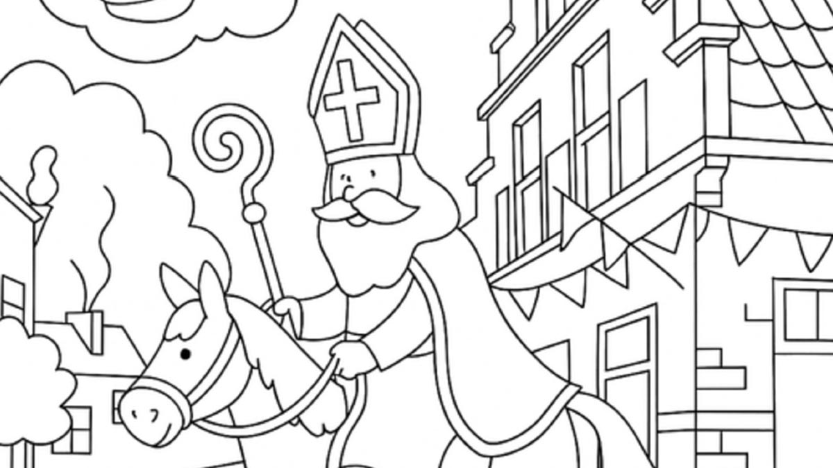 Sinterklaaskleurplaat 2025